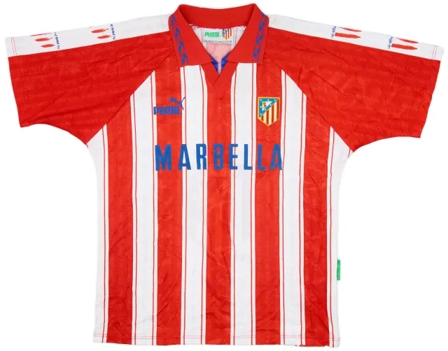 Puma 1995-96 Atletico Madrid Home Shirt - 7/10 - (L)