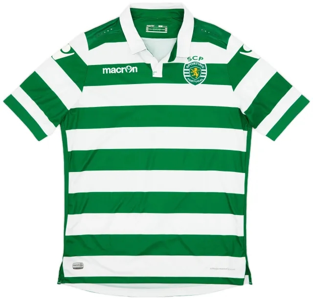 Macron 2015-16 Sporting CP Home Shirt - 5/10 - (XL)