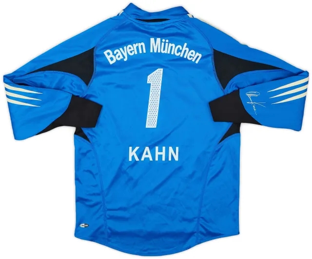 adidas 2004-05 Bayern Munich GK Shirt Kahn #1 - 7/10 - (M.Boys)