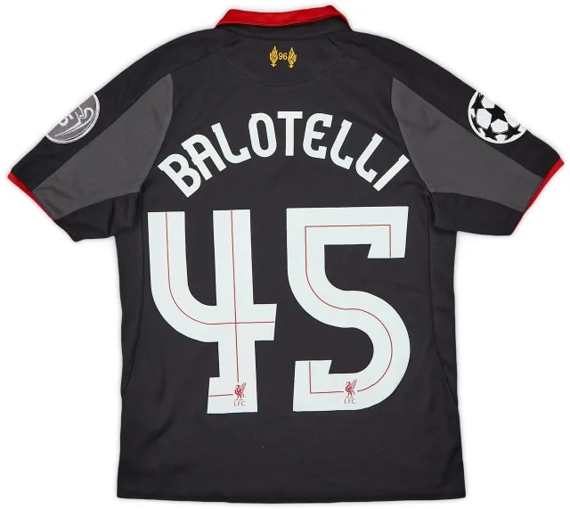 2014-15 Liverpool Third Shirt Balotelli #45 - 7/10 - (M.Boys)