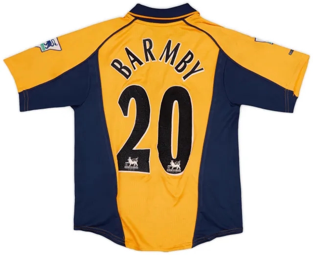 Reebok 2000-02 Liverpool Away Shirt Barmby #20 - 7/10 - (L.Boys)