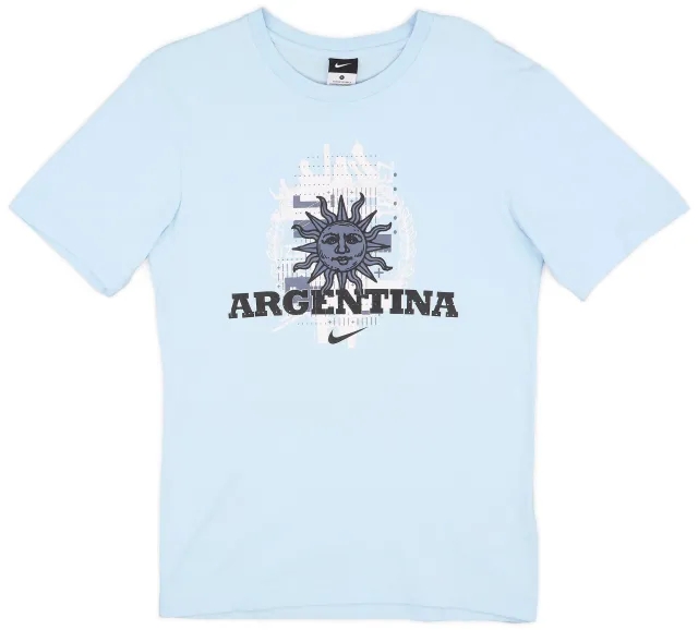 2010 Argentina 'Tevez #11' Nike Graphic Tee - 9/10 - (S)