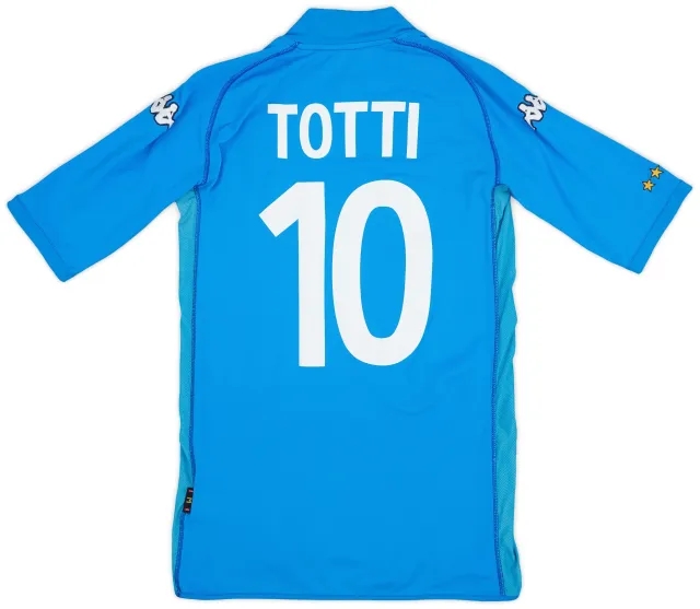 Kappa 2002 Italy Home Shirt Totti #10 - 6/10 - (M)