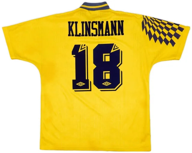 Umbro 1991-95 Tottenham Away Shirt Klinsmann #18 - 5/10 - (XL)