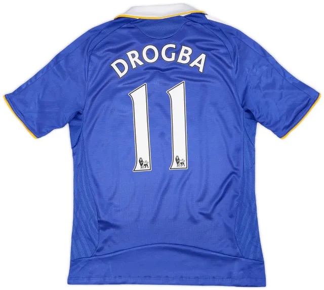 adidas 2008-09 Chelsea Home Shirt Drogba #11 - 7/10 - (S)