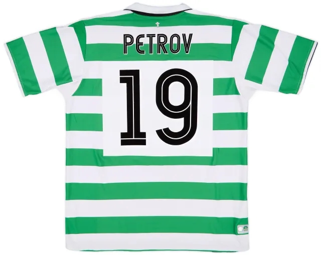 Umbro 2004-05 Celtic Home Shirt Petrov #19 - 8/10 - (XL)