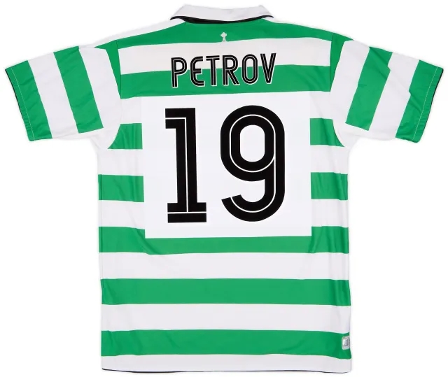 Umbro 2004-05 Celtic Home Shirt Petrov #19 - 8/10 - (L)