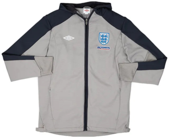 2010-11 England Umbro Hooded Track Jacket - 8/10 - (L)