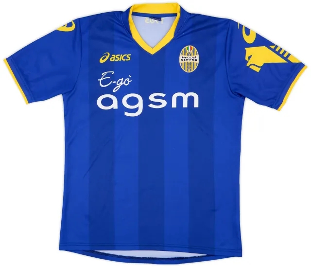 Asics 2012-13 Hellas Verona Home Shirt - 9/10 - (M)