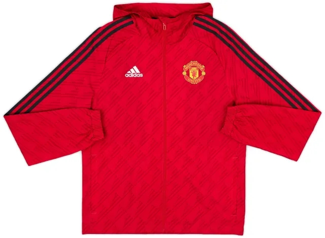 2022-23 Manchester United adidas Hooded Track Jacket - 8/10 - (S)