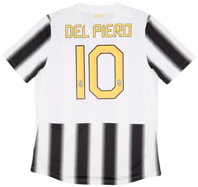 Nike 2011-12 Juventus Player Issue Home Shirt Del Piero #10 - 7/10 - (L)