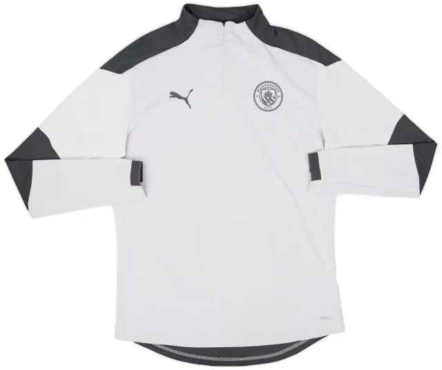 2020-21 Manchester City Puma 1/4 Zip Drill Top - 8/10 - (L)