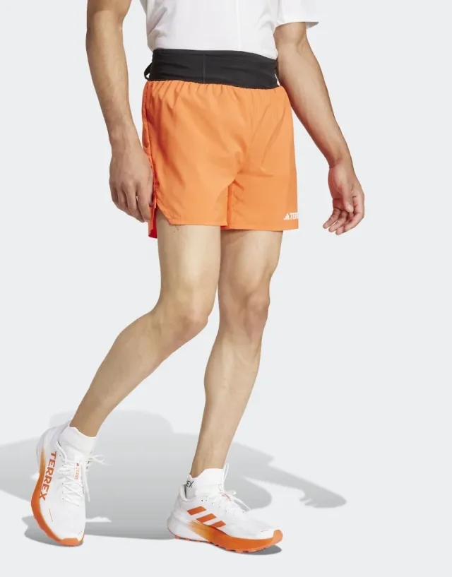 adidas Terrex XPR 5in Running Shorts Men - Orange, Black