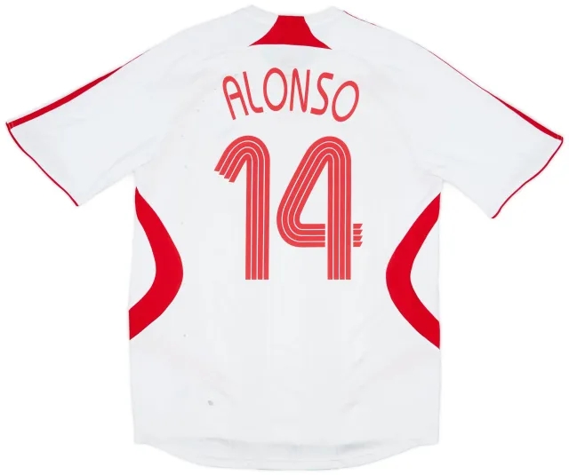 adidas 2007-08 Liverpool Away Shirt Alonso #14 - 5/10 - (M)