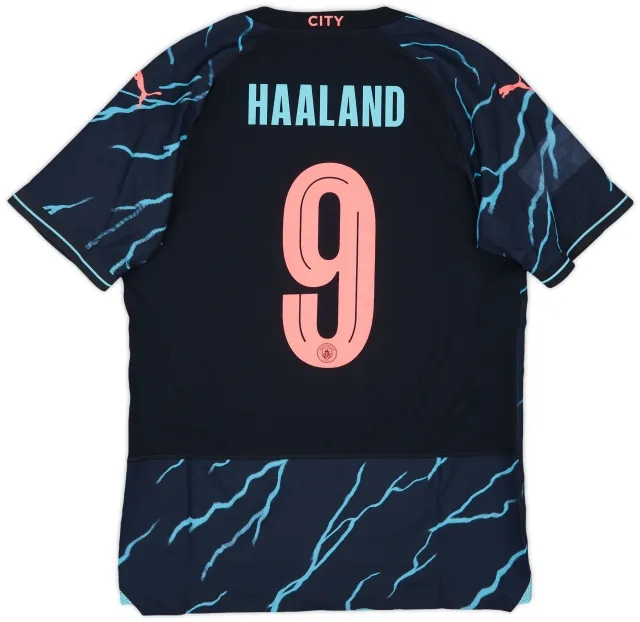 Puma 2023-24 Manchester City Player Issue Third Shirt Haaland #9 - 6/10 - (M)