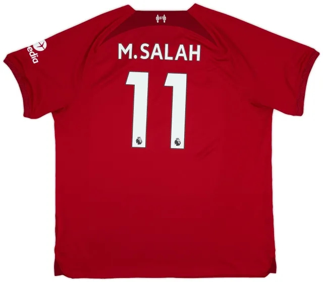 Nike 2022-23 Liverpool Home Shirt Salah #11 - 10/10 - (XXL)