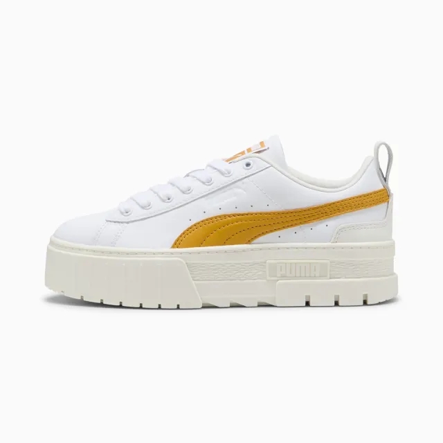 PUMA Mayze Lux Sneakers Women, White/Archive Gold