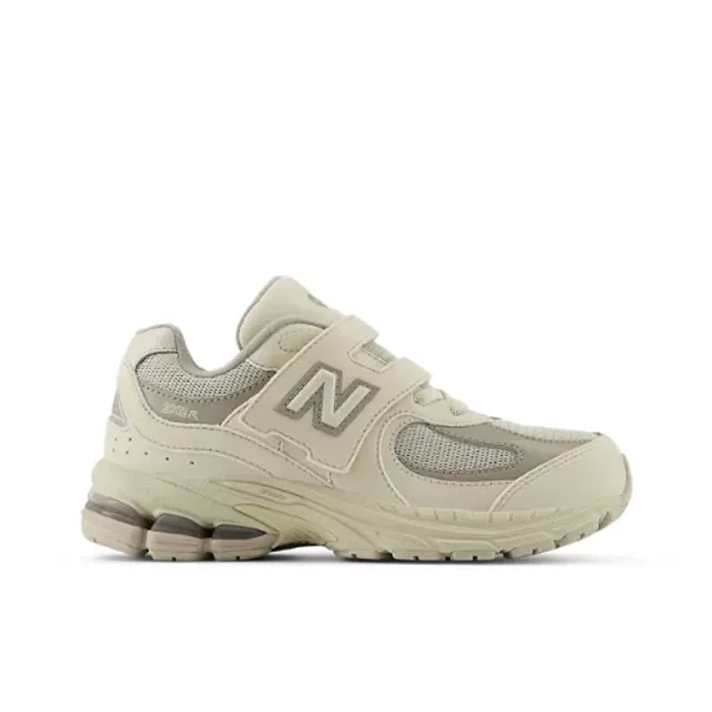 New Balance Kids' 2002 HOOK & LOOP in Grey/Brown Leather