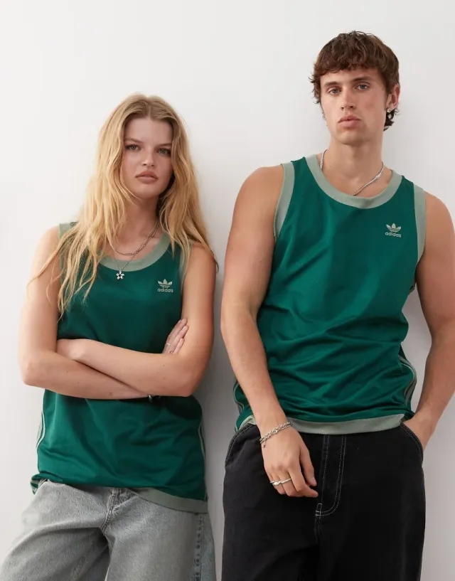 Adidas Originals Adicolor Mock Eyelet Vest Sleeveless T-shirt