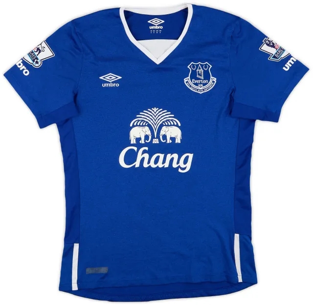 Umbro 2015-16 Everton Home Shirt Lukaku #10 - 7/10 - (S)