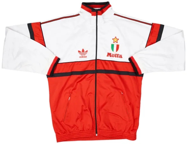 1990-92 AC Milan adidas Track Jacket - 6/10 - (XL)