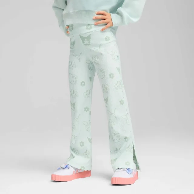 PUMA x Hello Kitty And Friends Ribbed Flared Leggings Kids, Peaceful Blue