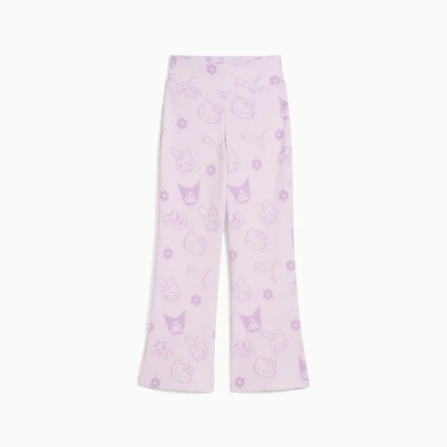 PUMA x Hello Kitty And Friends Ribbed Flared Leggings Kids, Lilac Frost