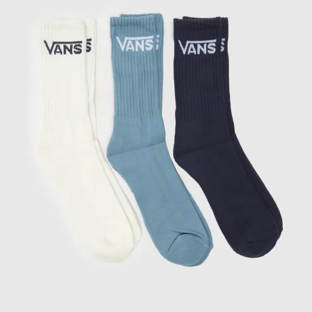 Vans - Classic Crew Socks (3 Pairs), Man, Blue