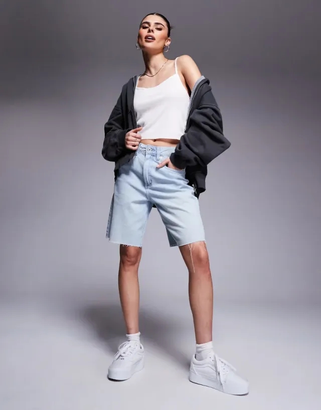 Vans - Sirelle Cut-Off 9 Jorts, Woman, Blue
