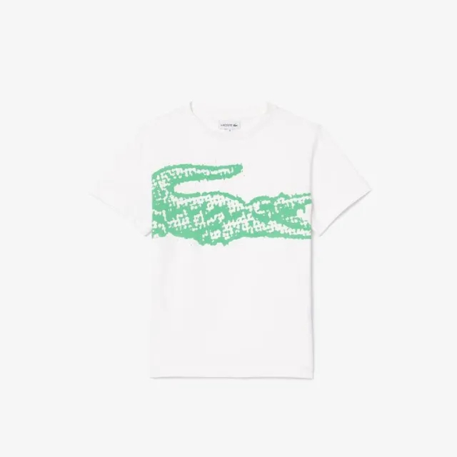 Lacoste Print Cotton T-shirt - White
