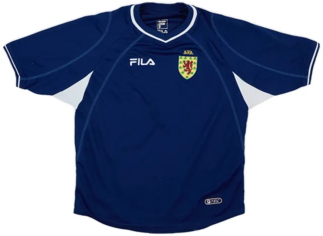 Fila 2000-02 Scotland Home Shirt - 6/10 - (L.Boys)
