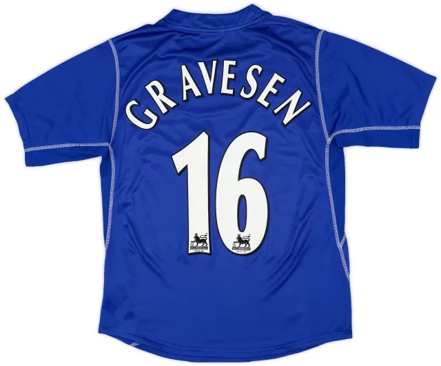 Puma 2002-03 Everton Home Shirt Gravesen #16 - 7/10 - (L)