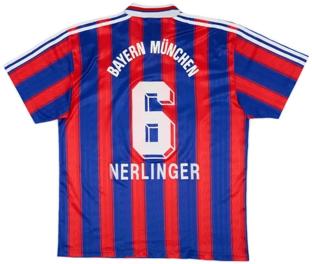 adidas 1995-97 Bayern Munich Home Shirt Nerlinger #6 - 4/10 - (XL)