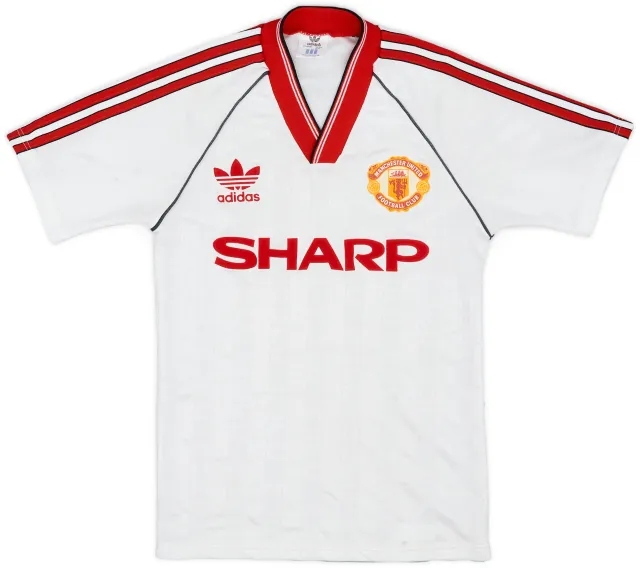 adidas 1988-90 Manchester United Away Shirt - 9/10 - (L.Boys)