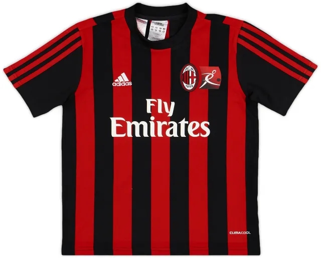 adidas 2010-11 AC Milan Youth Camp Home Shirt - 8/10 - (XXS)