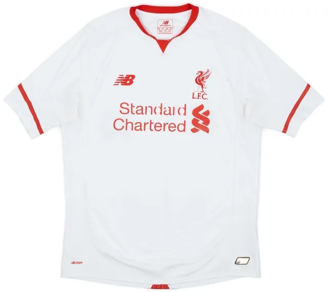 NewBalance 2015-16 Liverpool Away Shirt - 4/10 - (XL.Boys)