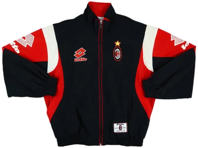 1995-96 AC Milan Lotto Track Jacket - 8/10 - (XXL)