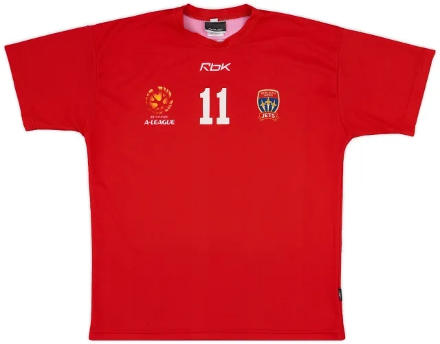 2005-06 Newcastle Jets Reebok Player Issue Training Shirt #11 - 9/10 - (L)