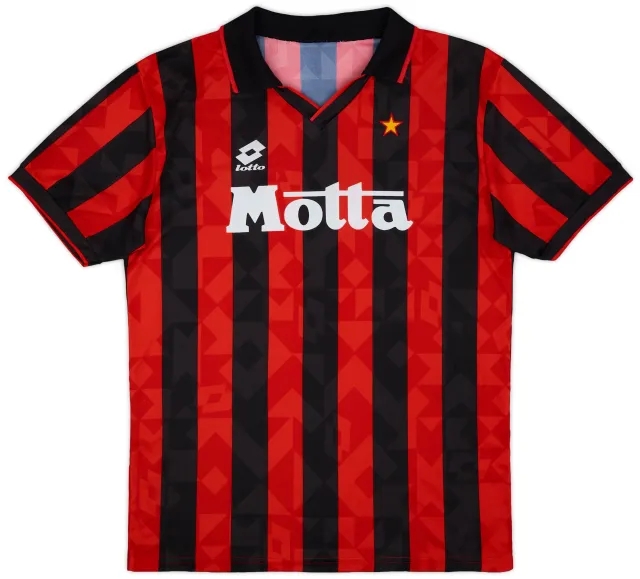 Lotto 1993-94 AC Milan Home Shirt - 8/10 - (L)