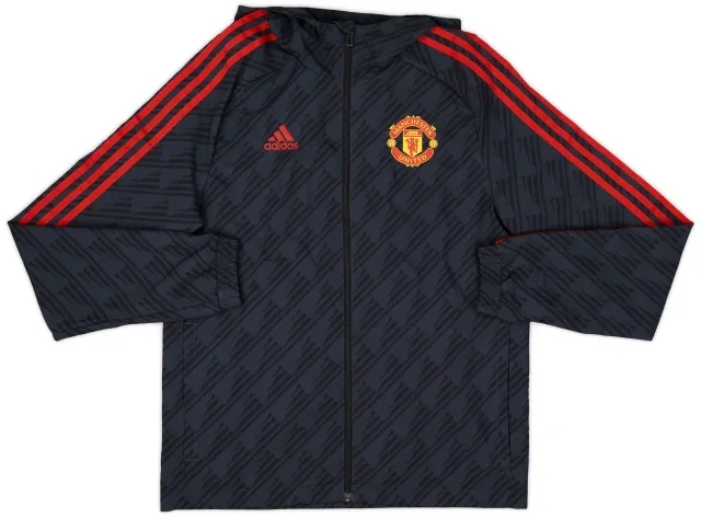 2022-23 Manchester United adidas Hooded Track Jacket - 8/10 - (S)