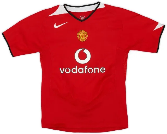 Nike 2004-06 Manchester United Home Shirt - 8/10 - (M.Boys)