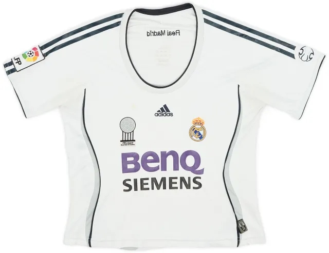 adidas 2006-07 Real Madrid Home Shirt - 4/10 - (Women's M)