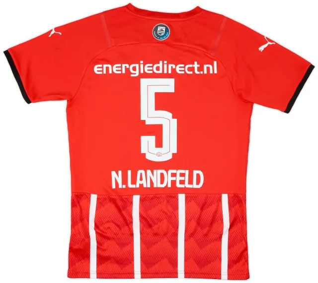 Puma 2021-22 PSV Youth Team Home Shirt N. Landfeld #5 - 9/10 - (S)
