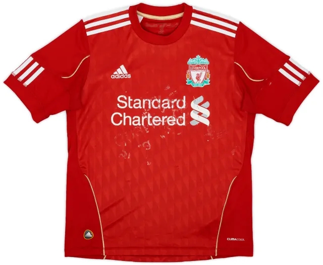 adidas 2010-12 Liverpool Home Shirt - 3/10 - (XL.Boys)
