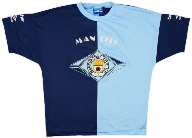 1993-95 Manchester City Umbro Training Shirt - 8/10 - (S)