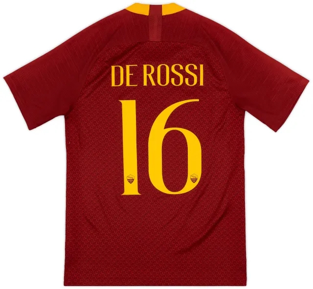 Nike 2018-19 Roma Home Shirt De Rossi #16 - 10/10 - (S)