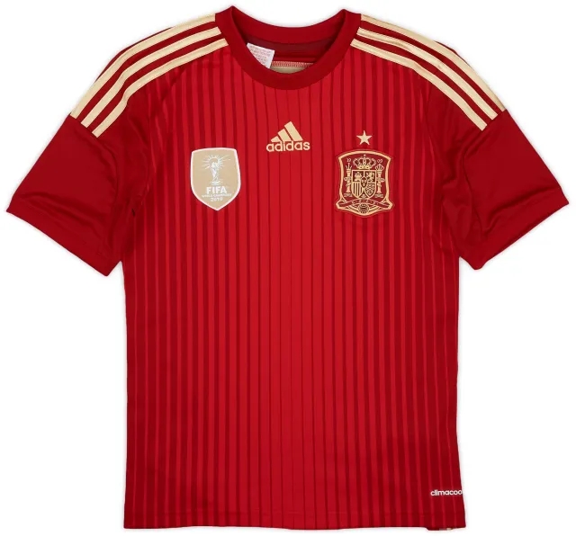 adidas 2013-15 Spain Home Shirt - 8/10 - (L.Boys)