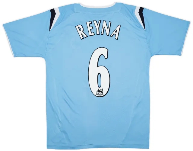 Reebok 2004-05 Manchester City Home Shirt Reyna #6 - 5/10 - (M)