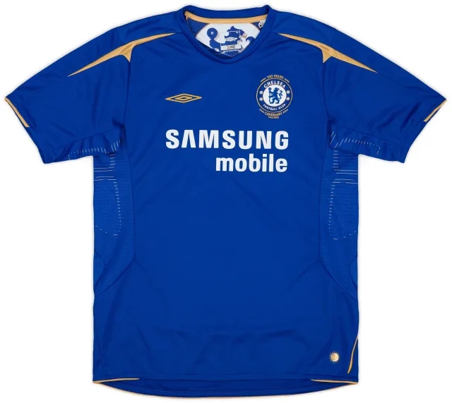 Umbro 2005-06 Chelsea Centenary Home Shirt - 8/10 - (XL.Boys)