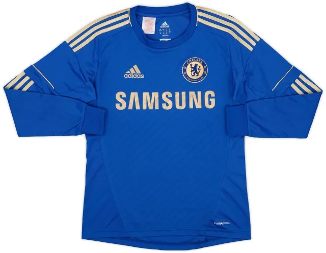 adidas 2012-13 Chelsea Home L/S Shirt - 8/10 - (L.Boys)
